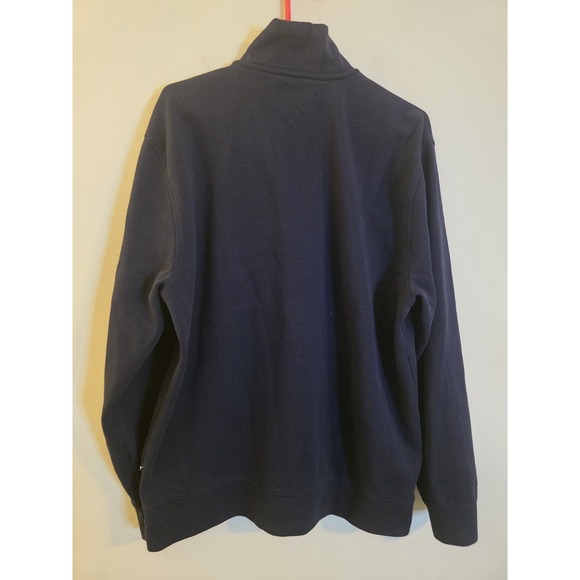 Tommy Hilfiger Men's Size XL Navy Blue 1/4 Zip Pullover Sweater/Shirt Preppy - Picture 3 of 10